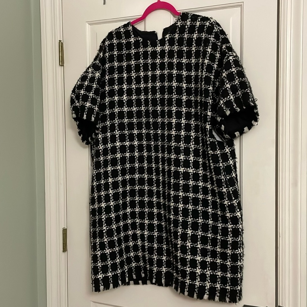 Valentino Garavani (Tweed Checkered Mini Dress)